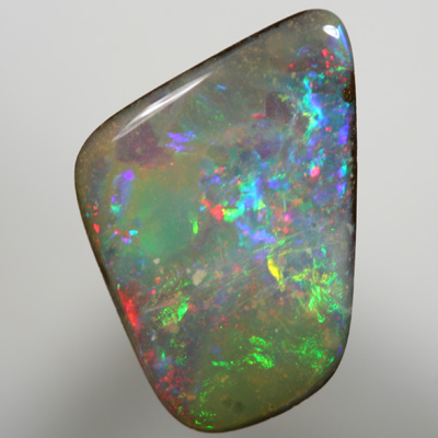 SOLID BOULDER OPAL Magenta and purple contrasts with green SEE VIDEO